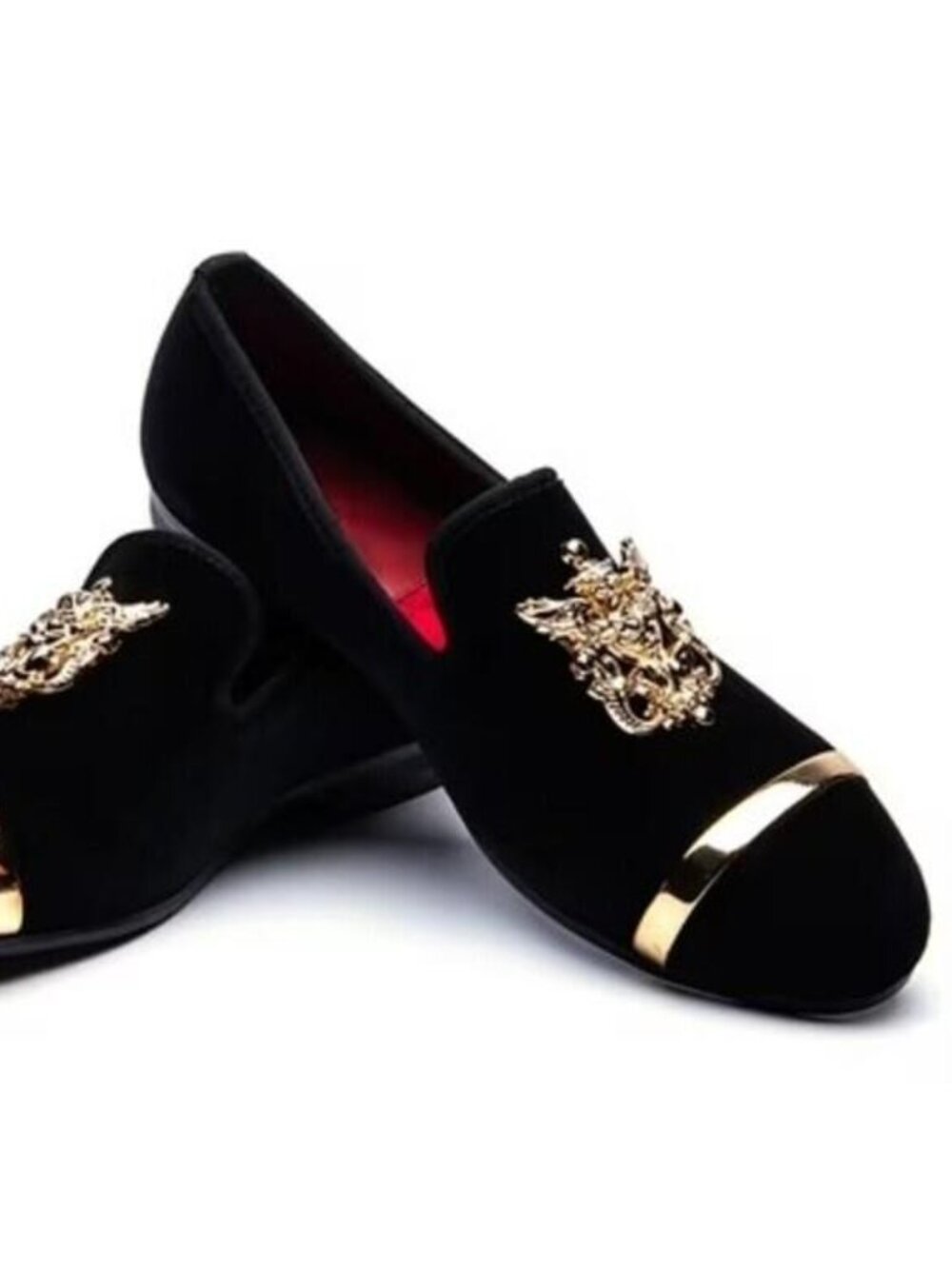 JITAI Mens Dress Tuxedo Shoes for Men Slip-on Loafers Black Size 12